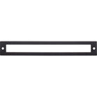 Top Knobs TK927BLK Hollin Backplate in Flat Black