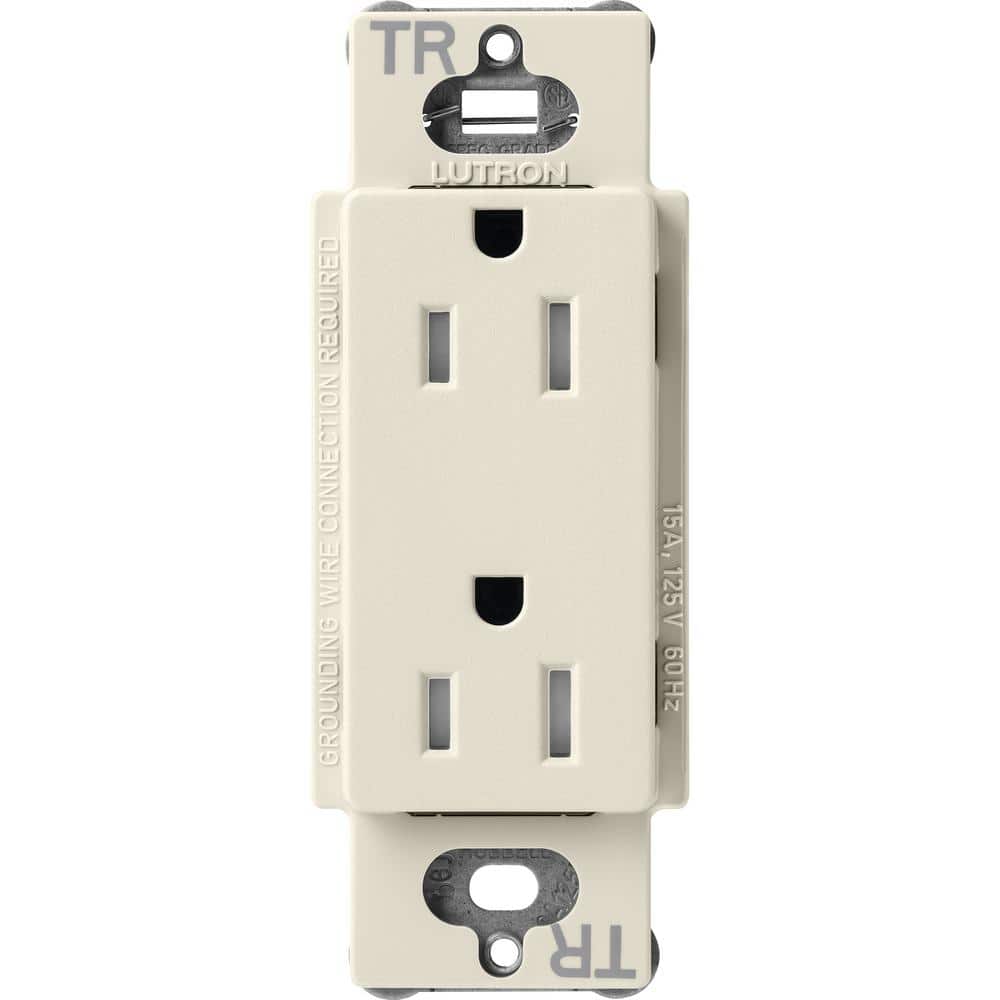 Lutron - Claro & Satin Colors 15A TR Receptacle - SCRS-15-TR-PM | Montreal Lighting & Hardware