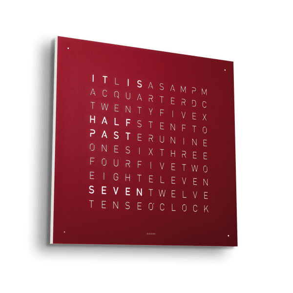 QLOCKTWO TERRE 45 Velours Rouge
