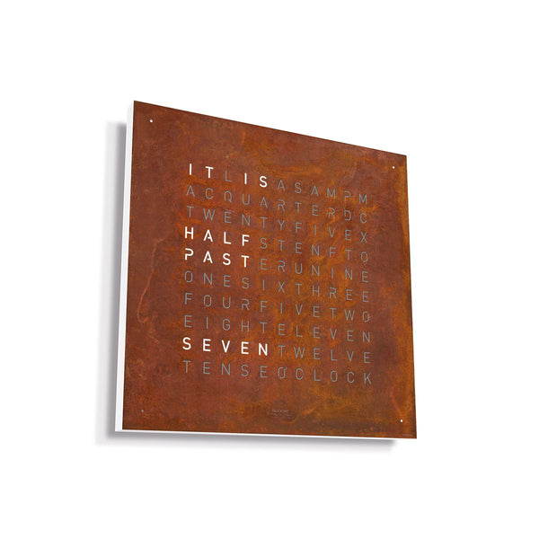QLOCKTWO EARTH 45 Édition Créateur Rouille