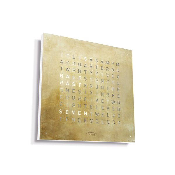 QLOCKTWO EARTH 45 Creator's Edition Silver & Gold