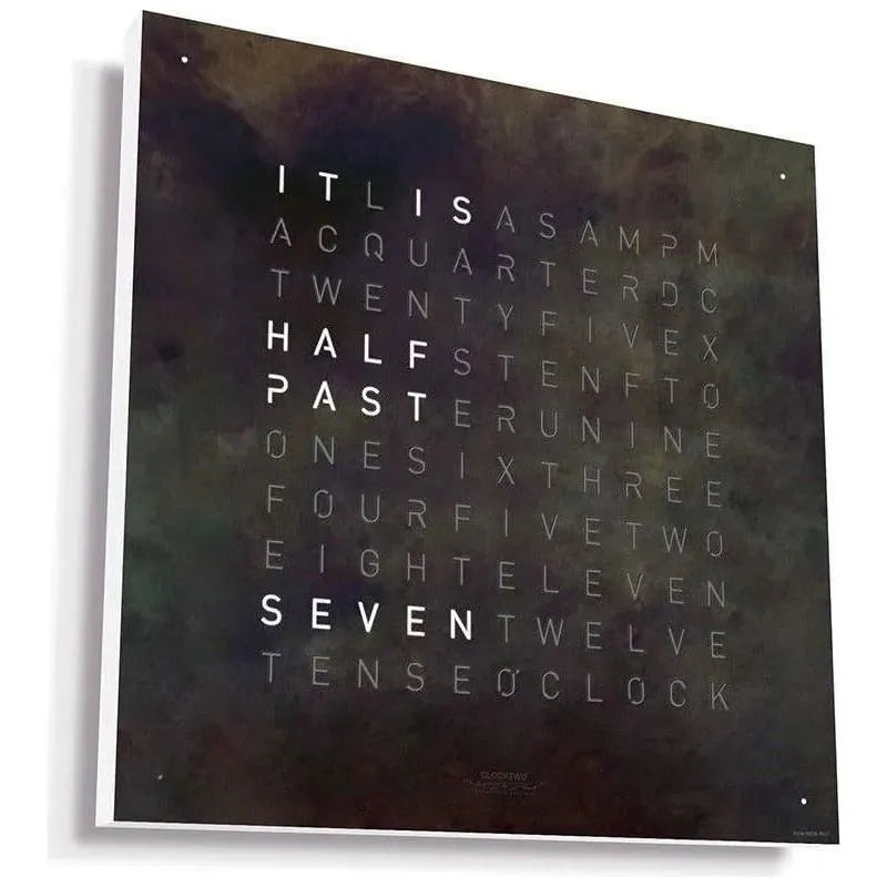 Qlocktwo - QLOCKTWO CLASSIC Raw Iron Creator's Edition Wall Clock - QT-CLASSIC-CE-EN-RI | Montreal Lighting & Hardware
