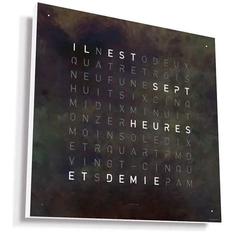 Qlocktwo - QLOCKTWO CLASSIC Raw Iron Creator's Edition Wall Clock - QT-CLASSIC-CE-FR-RI | Montreal Lighting & Hardware