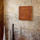 Qlocktwo - QLOCKTWO CLASSIC Rust Creator's Edition Wall Clock - QT-CLASSIC-CE-FR-RU | Montreal Lighting & Hardware