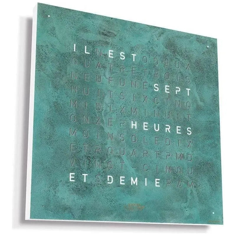 Qlocktwo - QLOCKTWO CLASSIC Vintage Copper Creator's Edition Wall Clock - QT-CLASSIC-CE-FR-VC | Montreal Lighting & Hardware