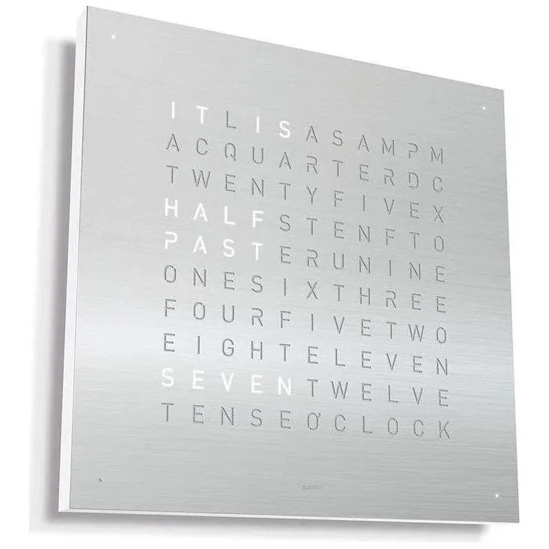 Qlocktwo - QLOCKTWO CLASSIC Wall Clock - QT-CLASSIC-EN-SS | Montreal Lighting & Hardware