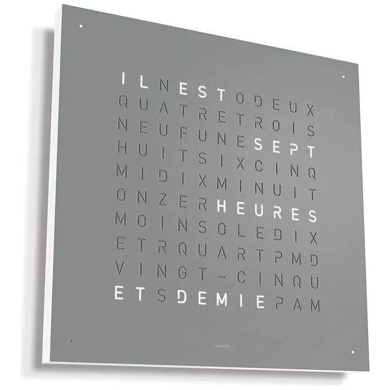 Qlocktwo - QLOCKTWO CLASSIC Wall Clock - QT-CLASSIC-FR-GP | Montreal Lighting & Hardware