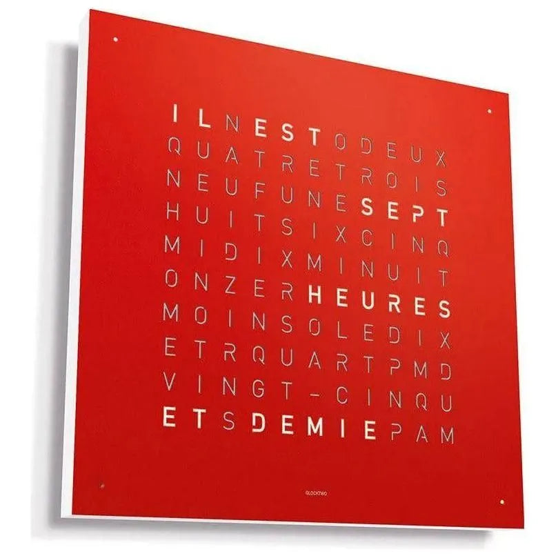Qlocktwo - QLOCKTWO CLASSIC Wall Clock - QT-CLASSIC-FR-RP | Montreal Lighting & Hardware