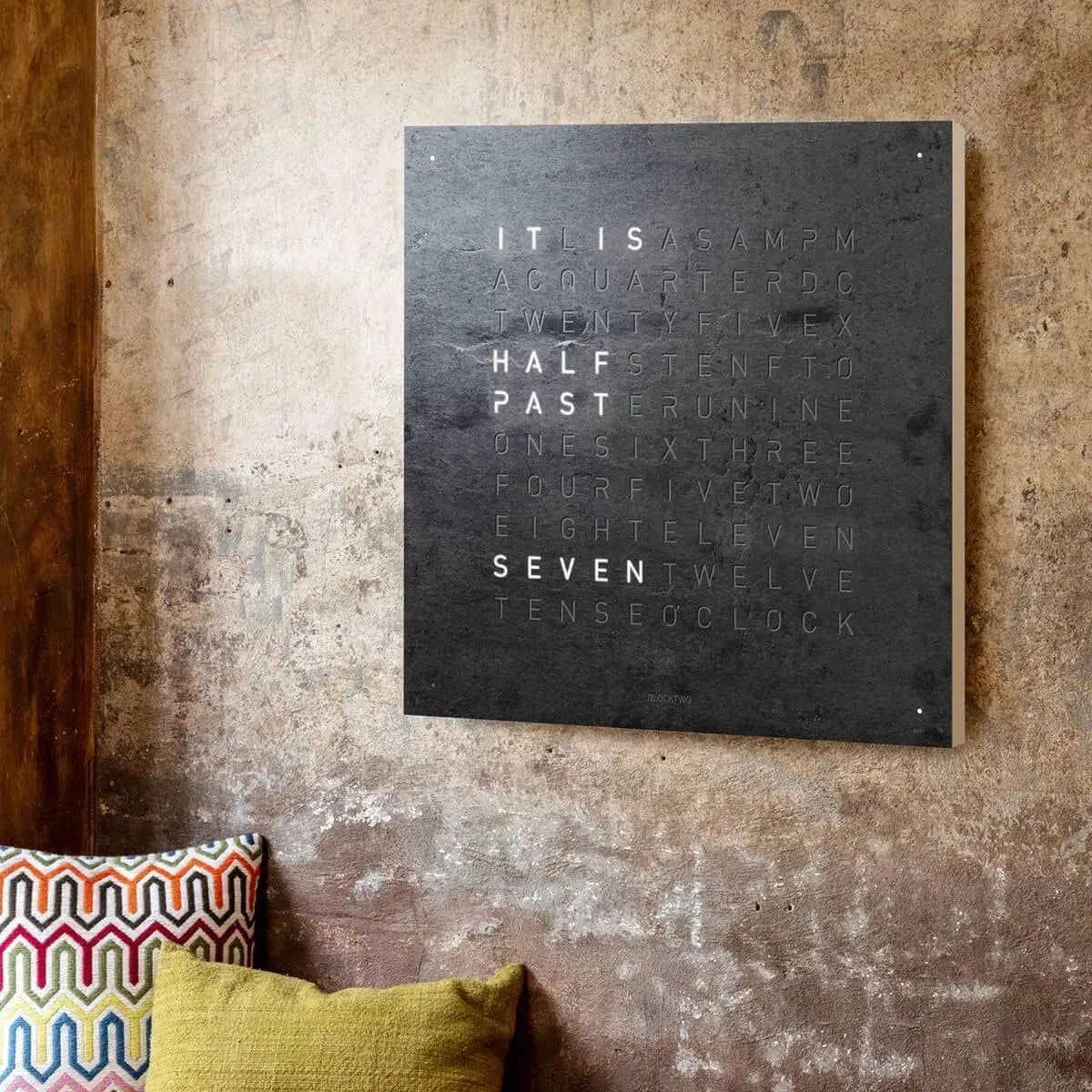 Qlocktwo - QLOCKTWO LARGE Metamorphite Creator's Edition Wall Clock - QT-LARGE-CE-FR-ME | Montreal Lighting & Hardware