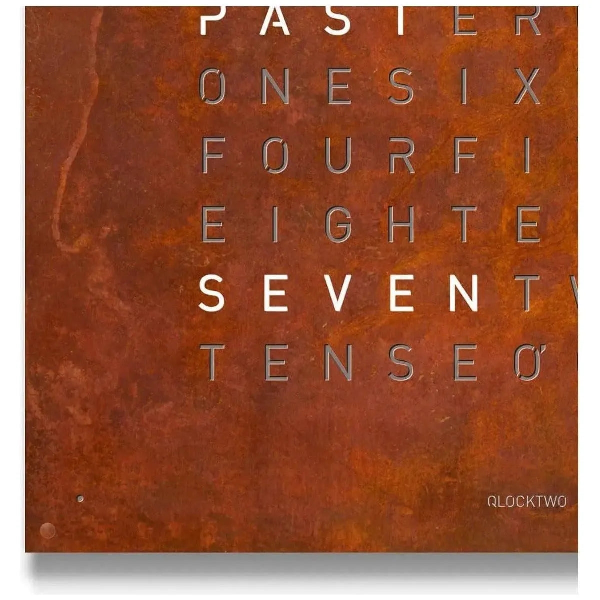 Qlocktwo - QLOCKTWO LARGE Rust Creator's Edition Wall Clock - QT-LARGE-CE-EN-RU | Montreal Lighting & Hardware