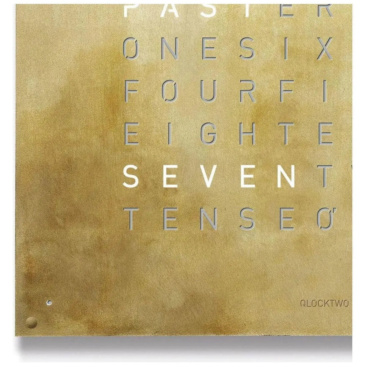 Qlocktwo - QLOCKTWO LARGE Silver & Gold Creator's Edition Wall Clock - QT-LARGE-CE-EN-SG | Montreal Lighting & Hardware