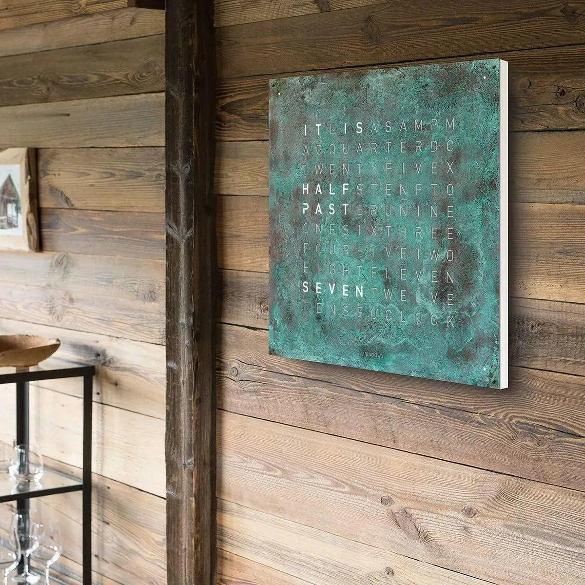 Qlocktwo - QLOCKTWO LARGE Vintage Copper Creator's Edition Wall Clock - QT-LARGE-CE-FR-VC | Montreal Lighting & Hardware