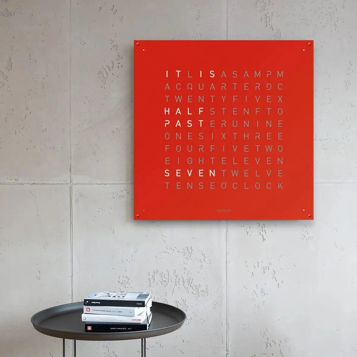 Qlocktwo - QLOCKTWO LARGE Wall Clock - QT-LARGE-EN-RP | Montreal Lighting & Hardware