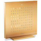Qlocktwo - QLOCKTWO TOUCH Metal Alarm Clock - QT-TOUCH-METAL-EN-GL | Montreal Lighting & Hardware