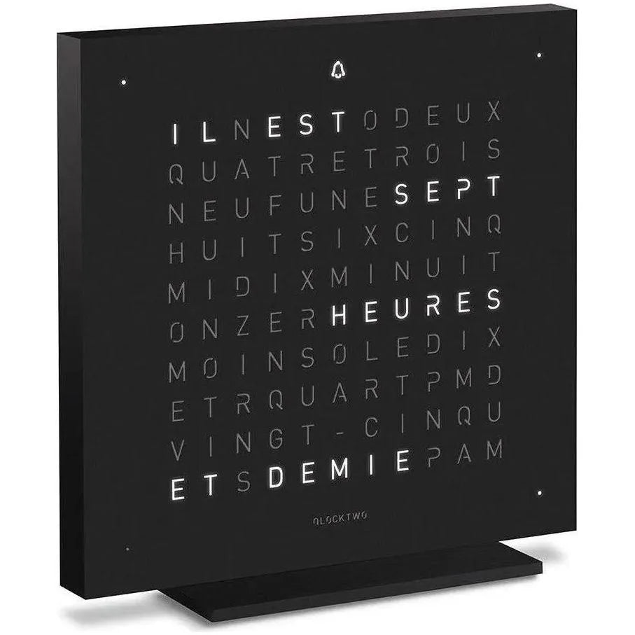 Qlocktwo - QLOCKTWO TOUCH Metal Alarm Clock - QT-TOUCH-METAL-FR-DB | Montreal Lighting & Hardware
