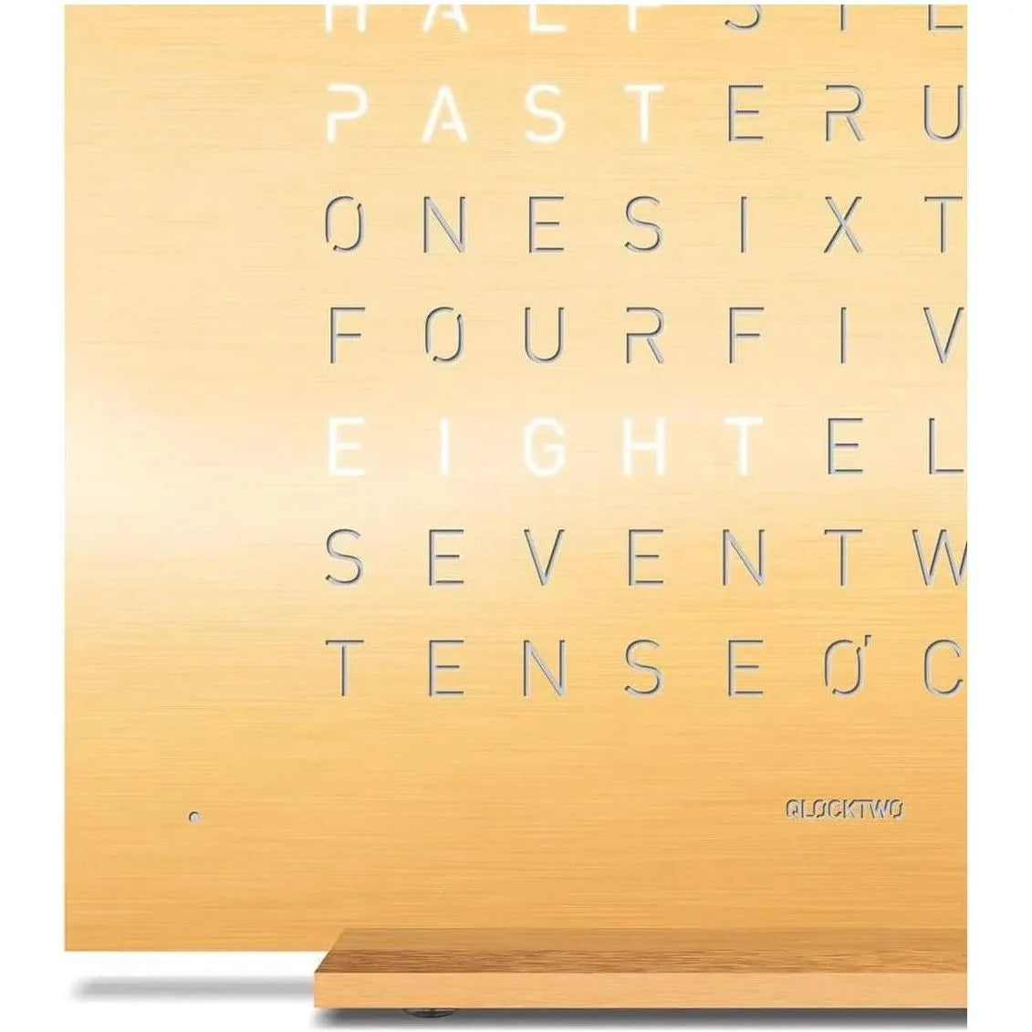 Qlocktwo - QLOCKTWO TOUCH Metal Alarm Clock - QT-TOUCH-METAL-FR-GL | Montreal Lighting & Hardware