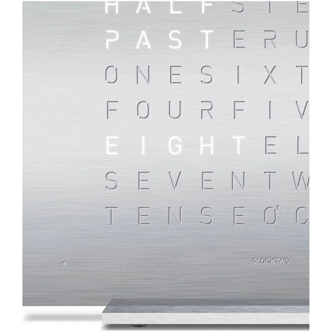 Qlocktwo - QLOCKTWO TOUCH Metal Alarm Clock - QT-TOUCH-METAL-FR-GL | Montreal Lighting & Hardware