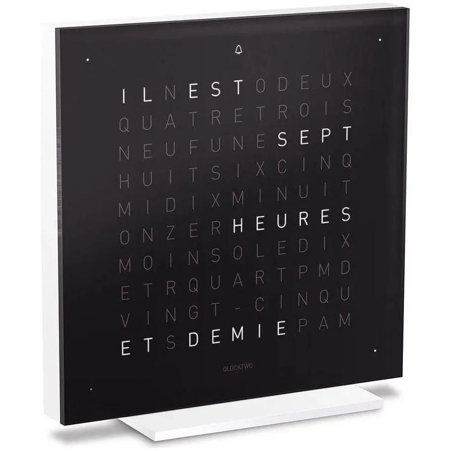 Qlocktwo - QLOCKTWO TOUCH Pure Alarm Clock - QT-TOUCH-PURE-FR-BI | Montreal Lighting & Hardware