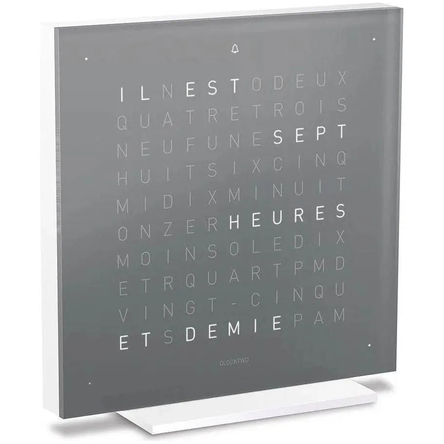 Qlocktwo - QLOCKTWO TOUCH Pure Alarm Clock - QT-TOUCH-PURE-FR-ET | Montreal Lighting & Hardware