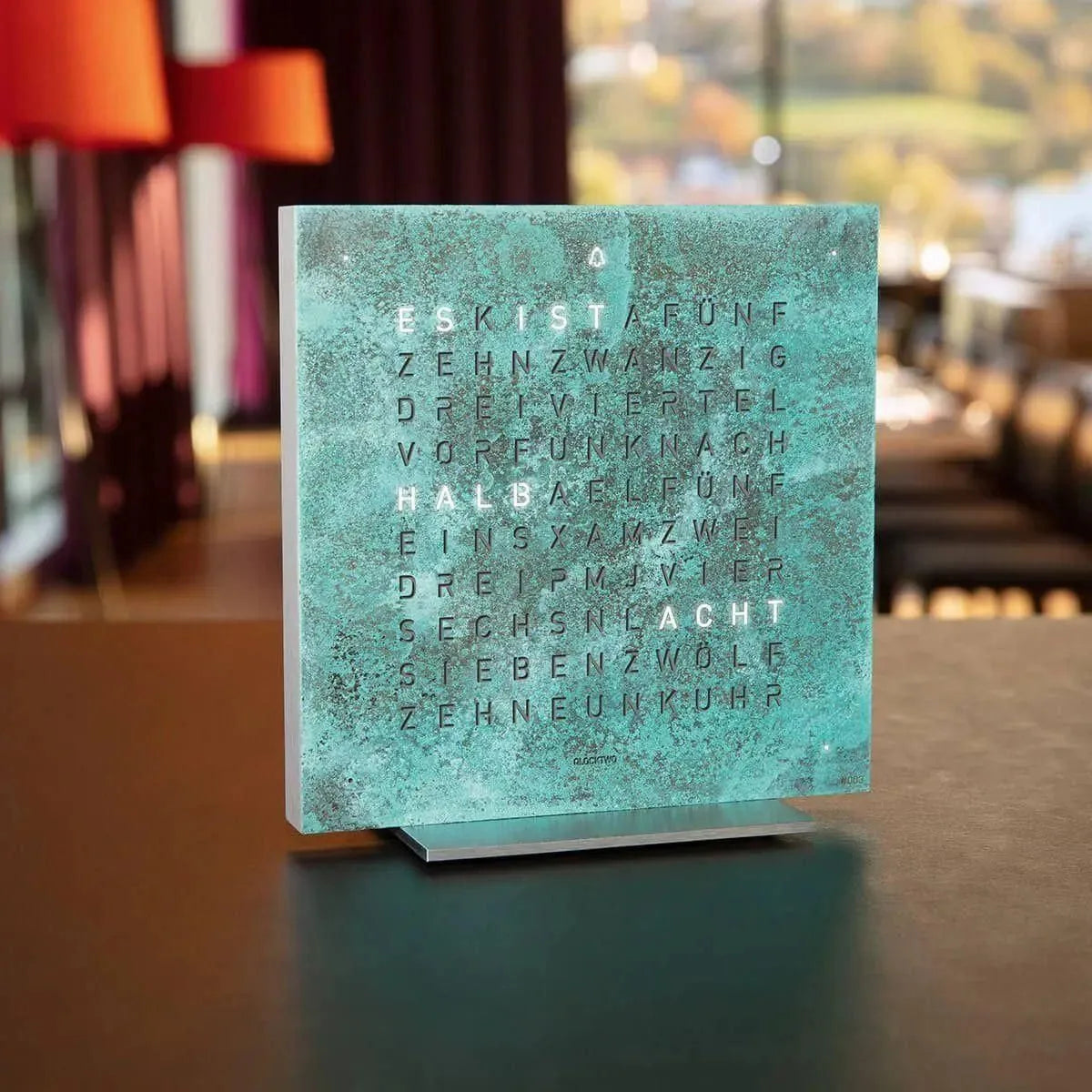 Qlocktwo - QLOCKTWO TOUCH Vintage Copper Creator's Edition Wall Clock - QT-TOUCH-CE-FR-VC | Montreal Lighting & Hardware