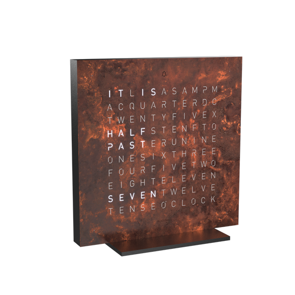 QLOCKTWO EARTH 13.5 Creator's Edition Rust