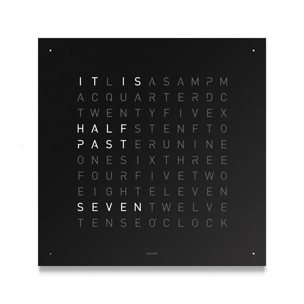 QLOCKTWO Earth 45 Couverture avant Poivre noir
