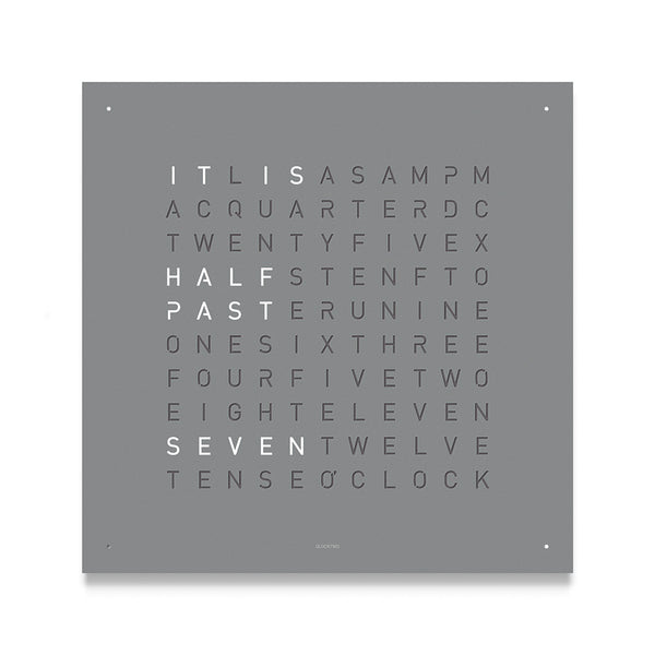 QLOCKTWO Earth 45 Frontcover Grey Pepper