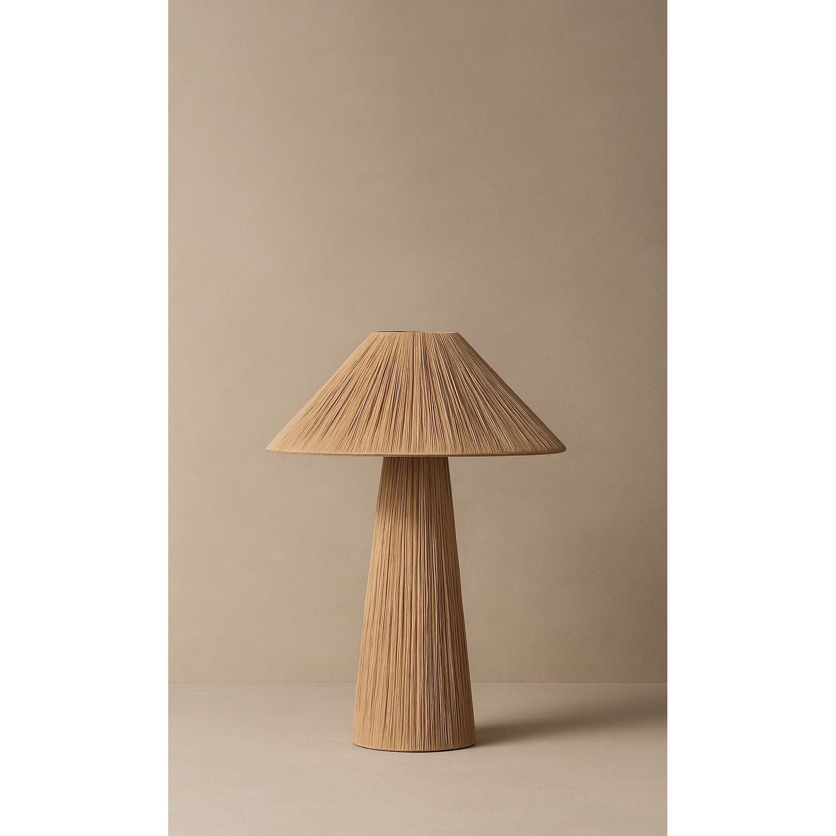 Dounia Home - DH-ADATABLAM-SM-NR - Ada Table Lamp - Natural Raffia