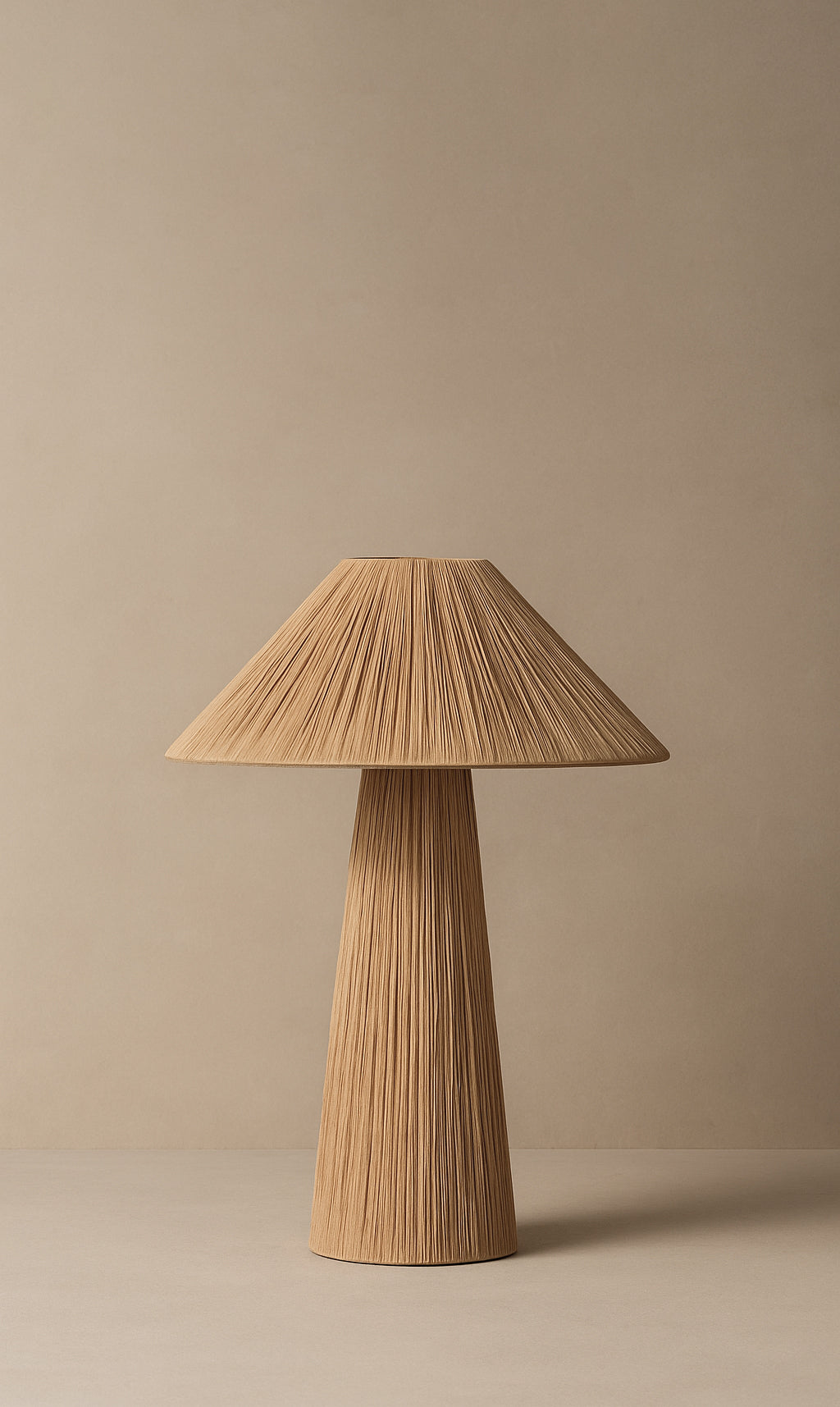 Dounia Home - DH-ADATABLAM-SM-NR - Ada Table Lamp - Natural Raffia