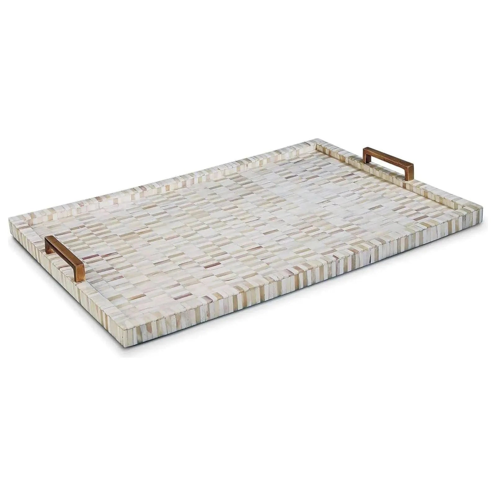 Regina Andrew - Bone & Brass Tray - 20-1039 | Montreal Lighting & Hardware
