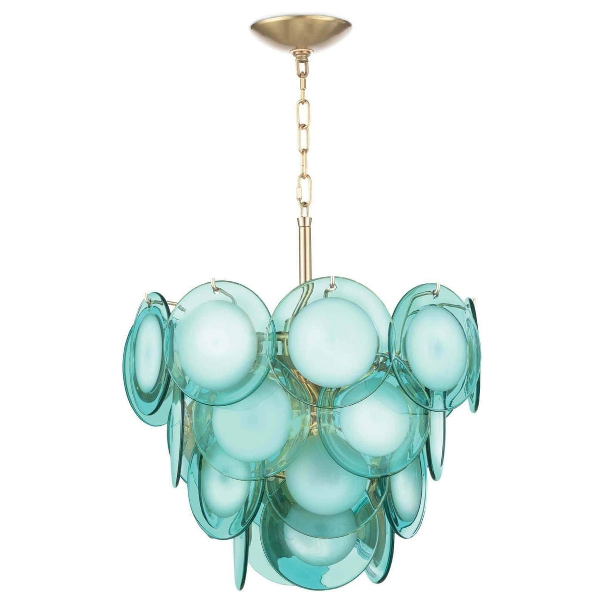 Regina Andrew - Mini Diva Chandelier - 16-1122AQ | Montreal Lighting & Hardware