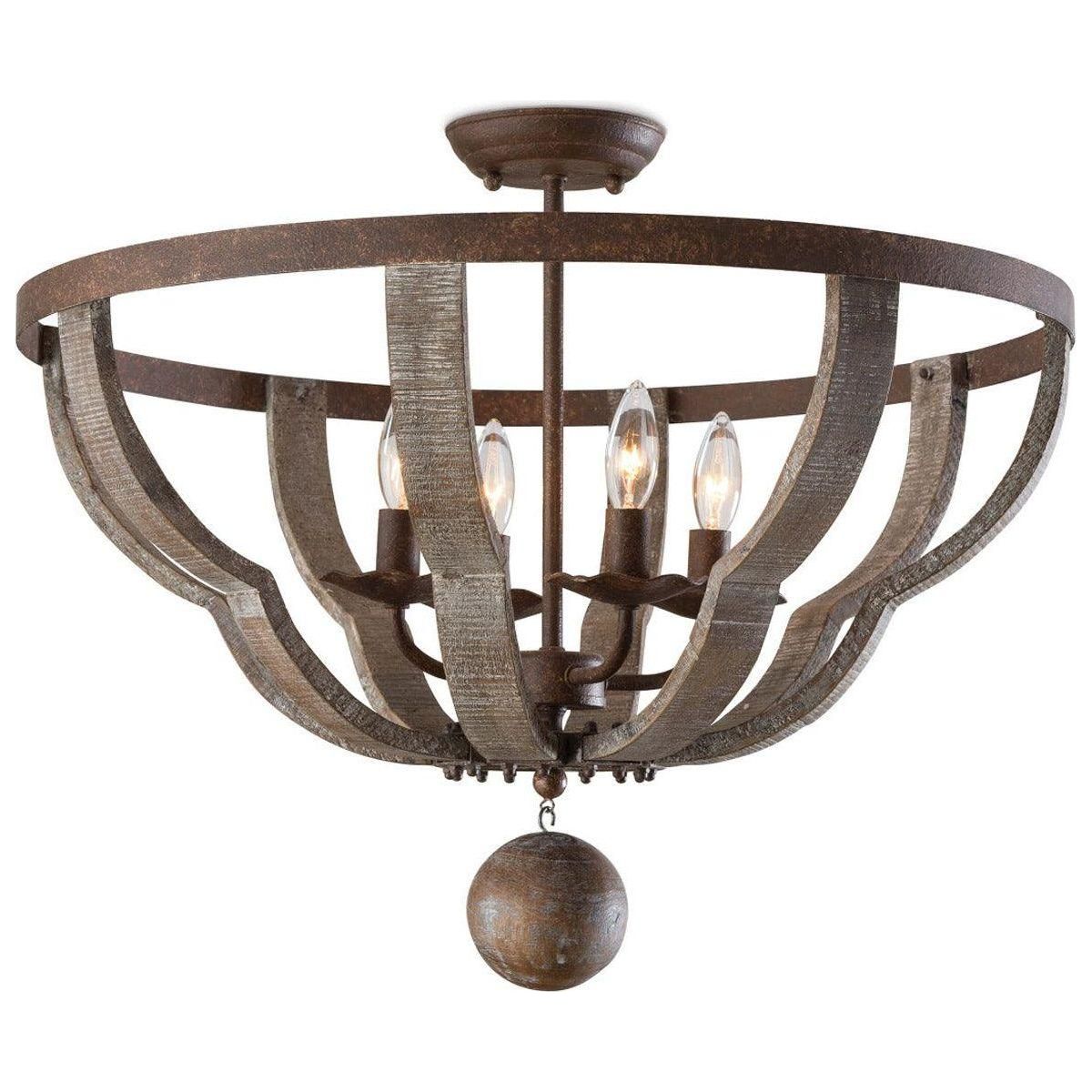 Regina Andrew - Quatrefoil Flush Mount - 16-1166 | Montreal Lighting & Hardware