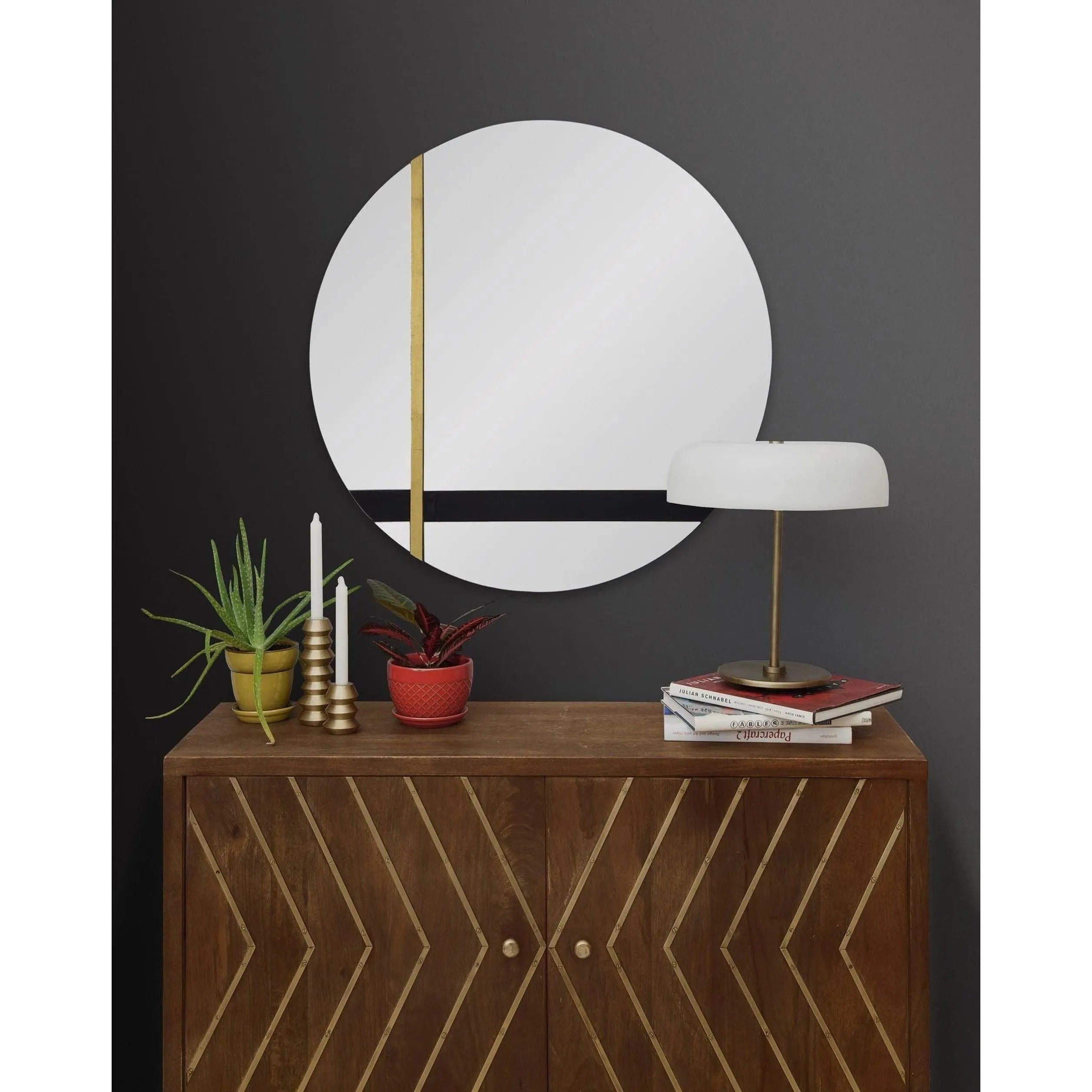 Renwil - Gavin Round Mirror - MT2269 | Montreal Lighting & Hardware
