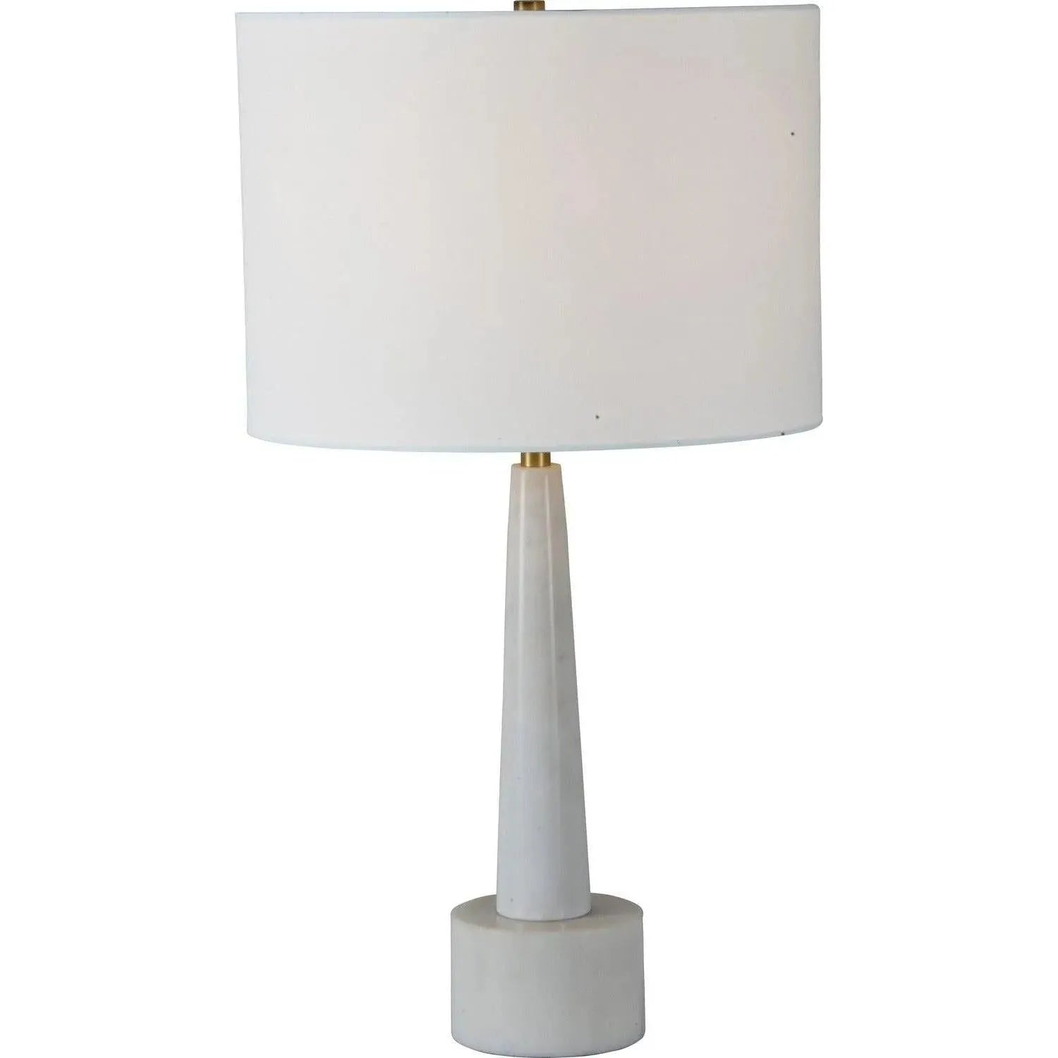 Renwil Canada - LPT884 - One Light Table Lamp - Normanton - White Marble, Antique Brass