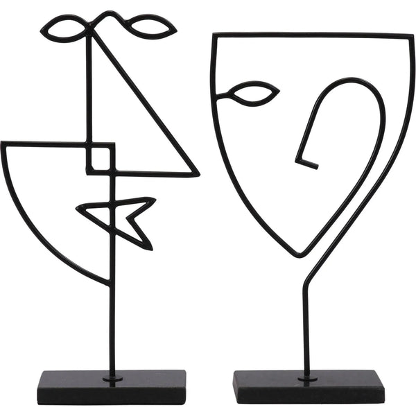 Ensemble de 2 statues Posie