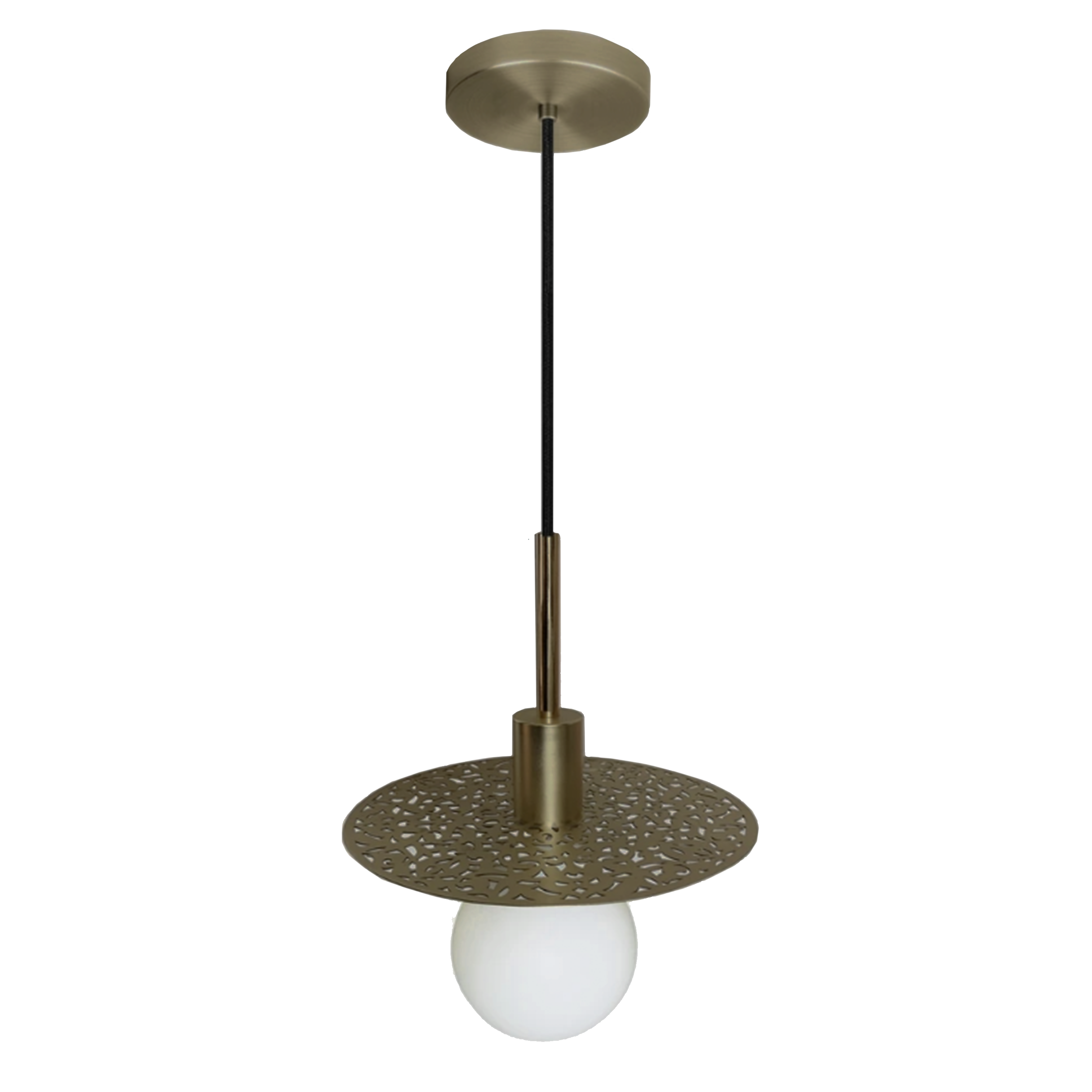 Dounia Home - DH-RIADISLED-MD-BRS - Riad Disc LED Suspension - Polished Brass