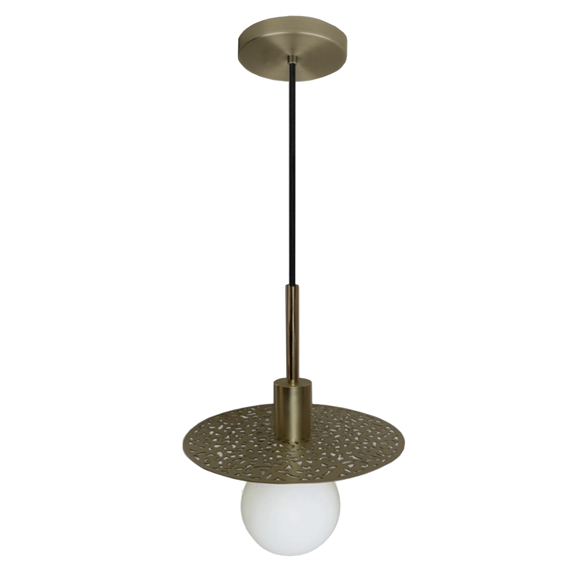 Dounia Home - DH-RIADISLED-MD-BRS - Riad Disc LED Suspension - Polished Brass