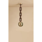 Dounia Home - DH-RIACHAPEN-SM-AB-4 - Riad Chain Pendant Light - Antique Brass