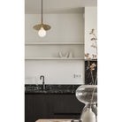 Dounia Home - DH-RIADISLED-SM-PC - Riad Disc LED Suspension - Polished Copper