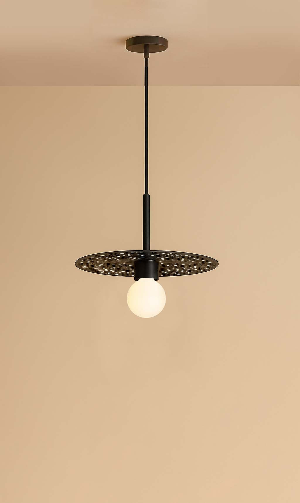 Dounia Home - DH-RIADISLED-SM-BRS - Riad Disc LED Suspension - Polished Brass