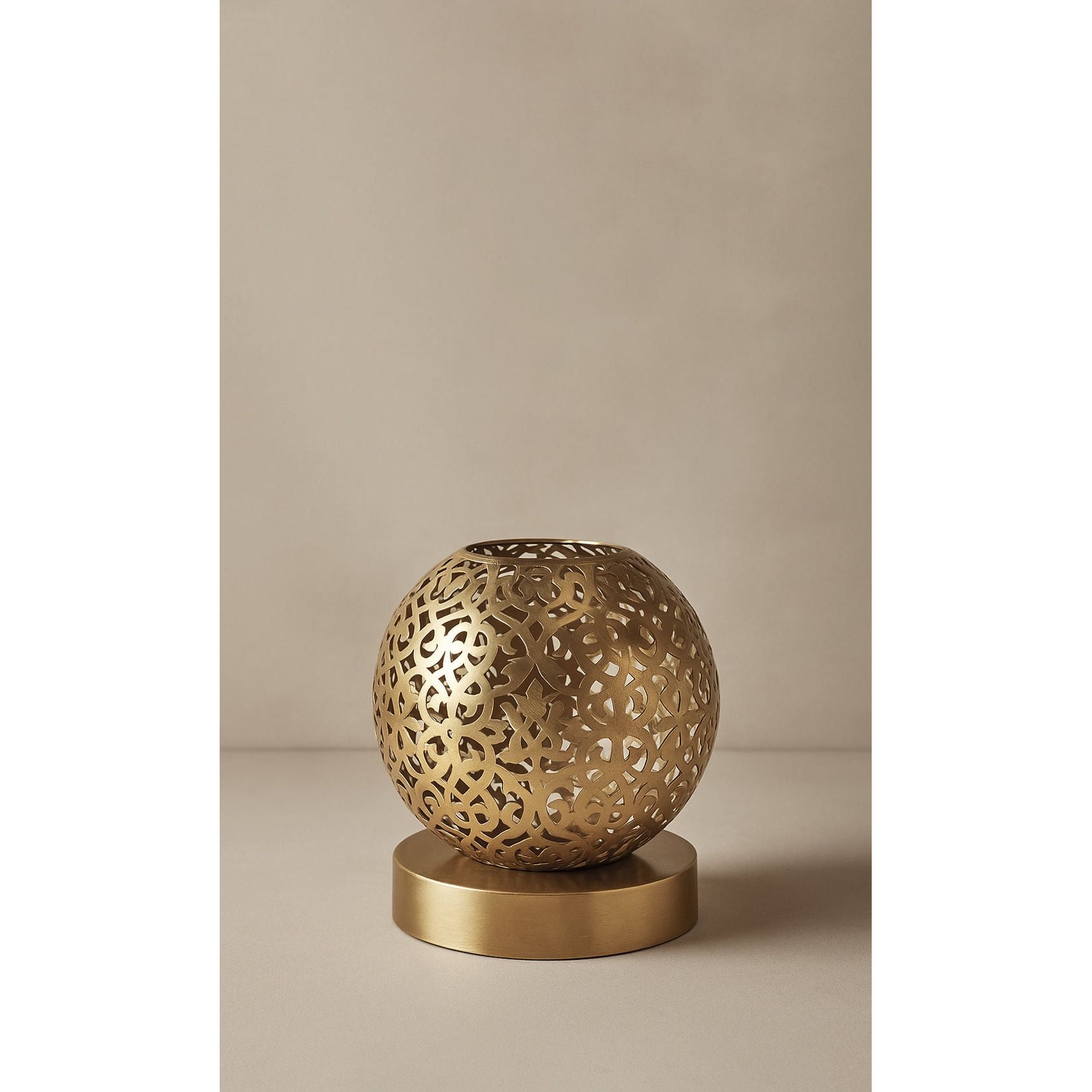 Dounia Home - DH-RIATABLAM-SM-BRS - Riad Table Lamp - Polished Brass