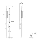 Ridgely Studio Works - Element S5 Wall Sconce - ELM-S5-36-BLS-SCL | Montreal Lighting & Hardware