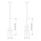 Ridgely Studio Works - Gem Vertical Pendant - GEM1-VRT-18-BNI-72-BB | Montreal Lighting & Hardware