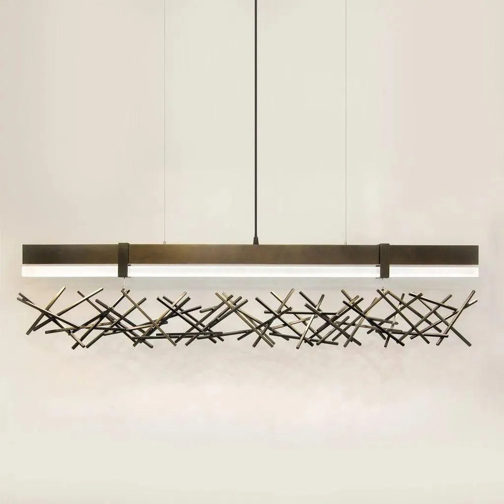 Ridgely Studio Works - Level Criss-Cross Pendant - LE-CC-PE-BLS-SM | Montreal Lighting & Hardware