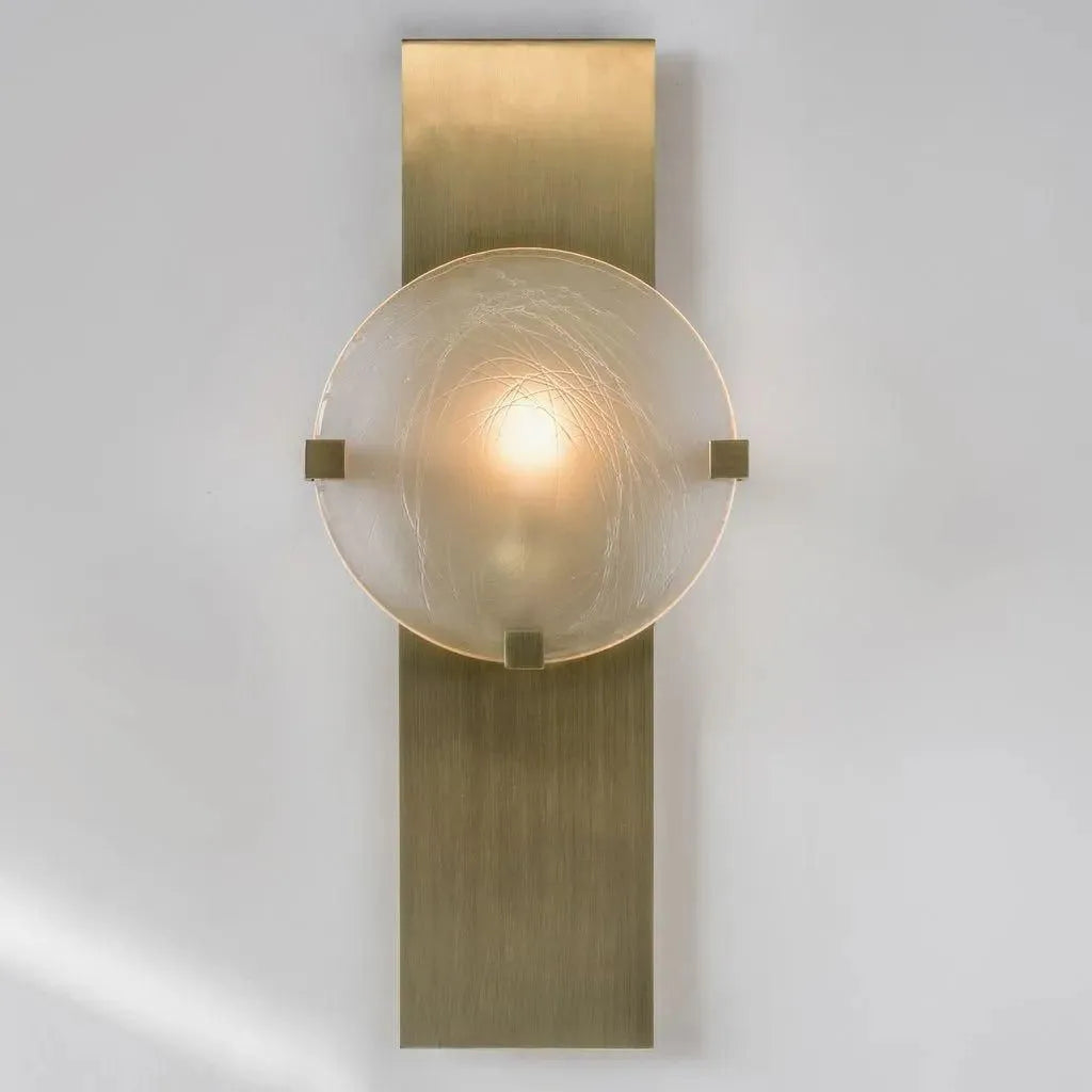 Ridgely Studio Works - Lunette Rectangular 3 Prong Wall Light - LUN-REC-3P-WS-CH-112BRZ | Montreal Lighting & Hardware