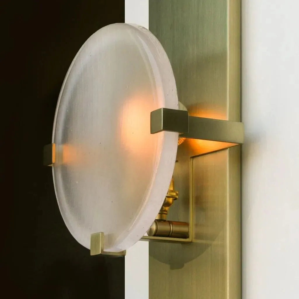 Ridgely Studio Works - Lunette Rectangular 3 Prong Wall Light - LUN-REC-3P-WS-CH-112BRZ | Montreal Lighting & Hardware