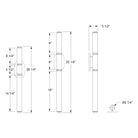 Ridgely Studio Works - Scepter S3 Wall Sconce - SCP-S3-WS-26-BNI-OWG | Montreal Lighting & Hardware