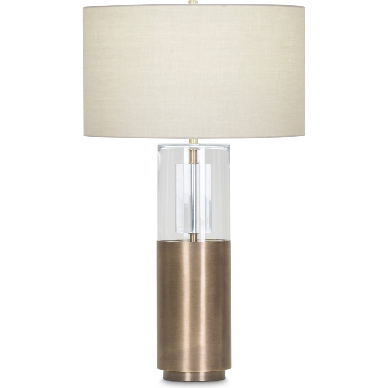 Flow Decor-3960-BGC-Table Lamps-Riley-Brass