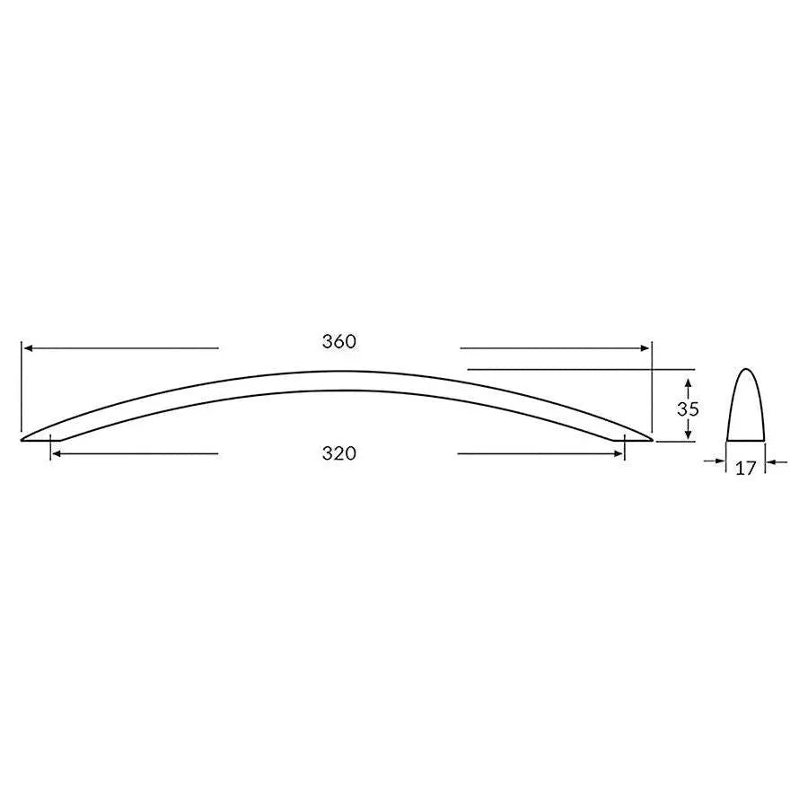 Rocheleau - Boto Pull - POI-R7258-160-BAC3 | Montreal Lighting & Hardware