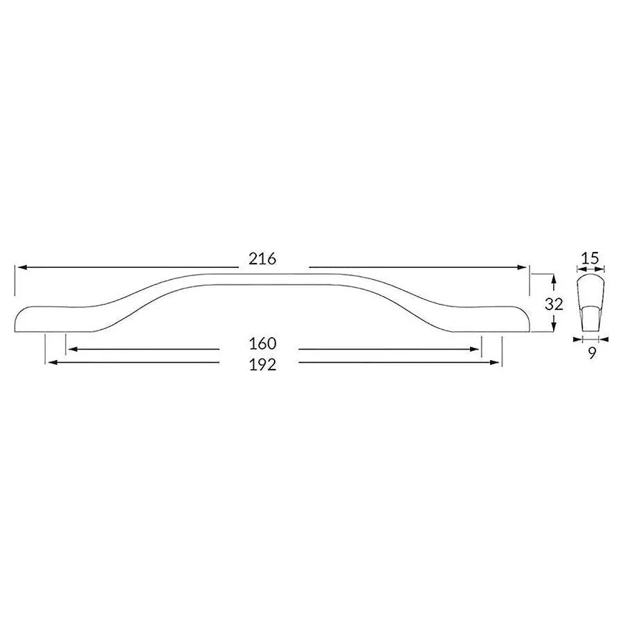 Rocheleau - E1473 Pull - POI-E1473-192-1802 | Montreal Lighting & Hardware